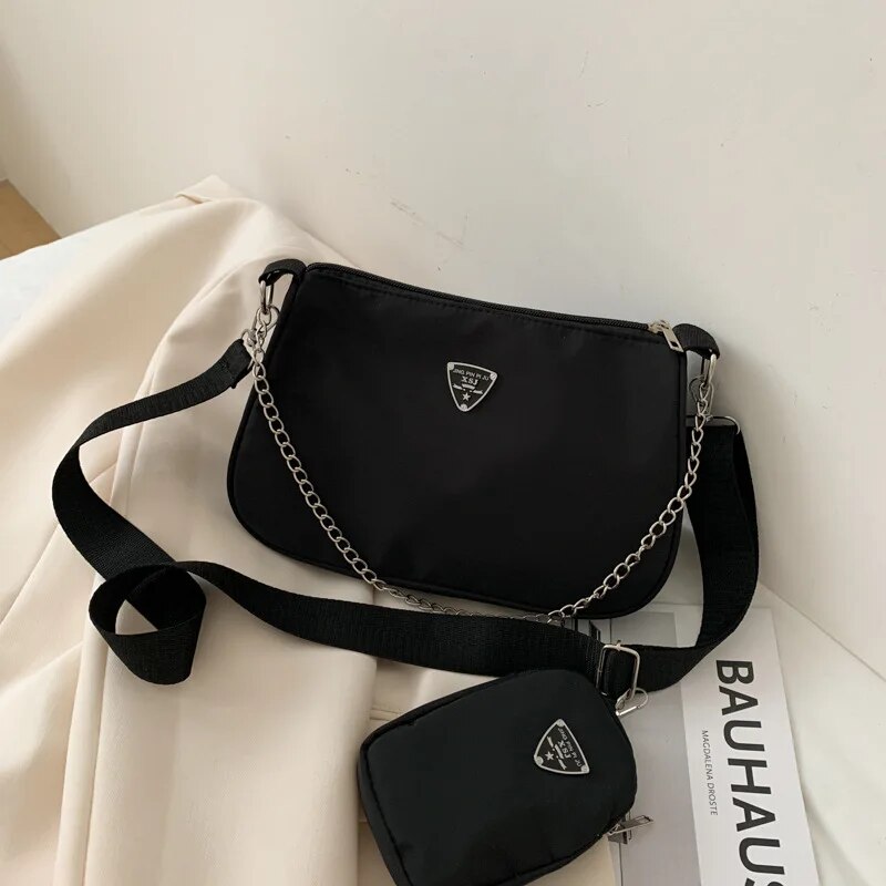 Luxury Bags Tory Burch - Nylon Crossbody Bag For Women Fashion