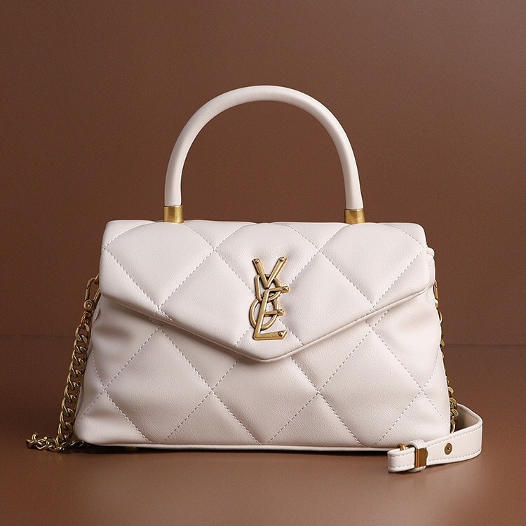 Luxury Bags Tory Burch - 2025 new high-end diamond grid handbag