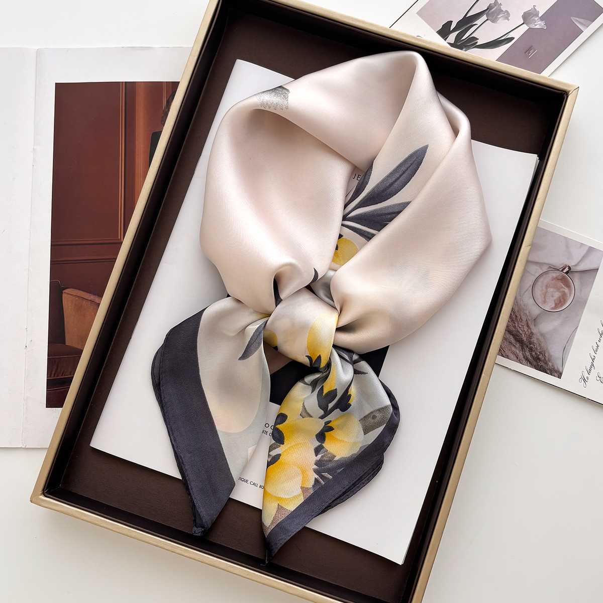 Luxury Bags For Travel - Luxury 70cm Square Scarf For Women