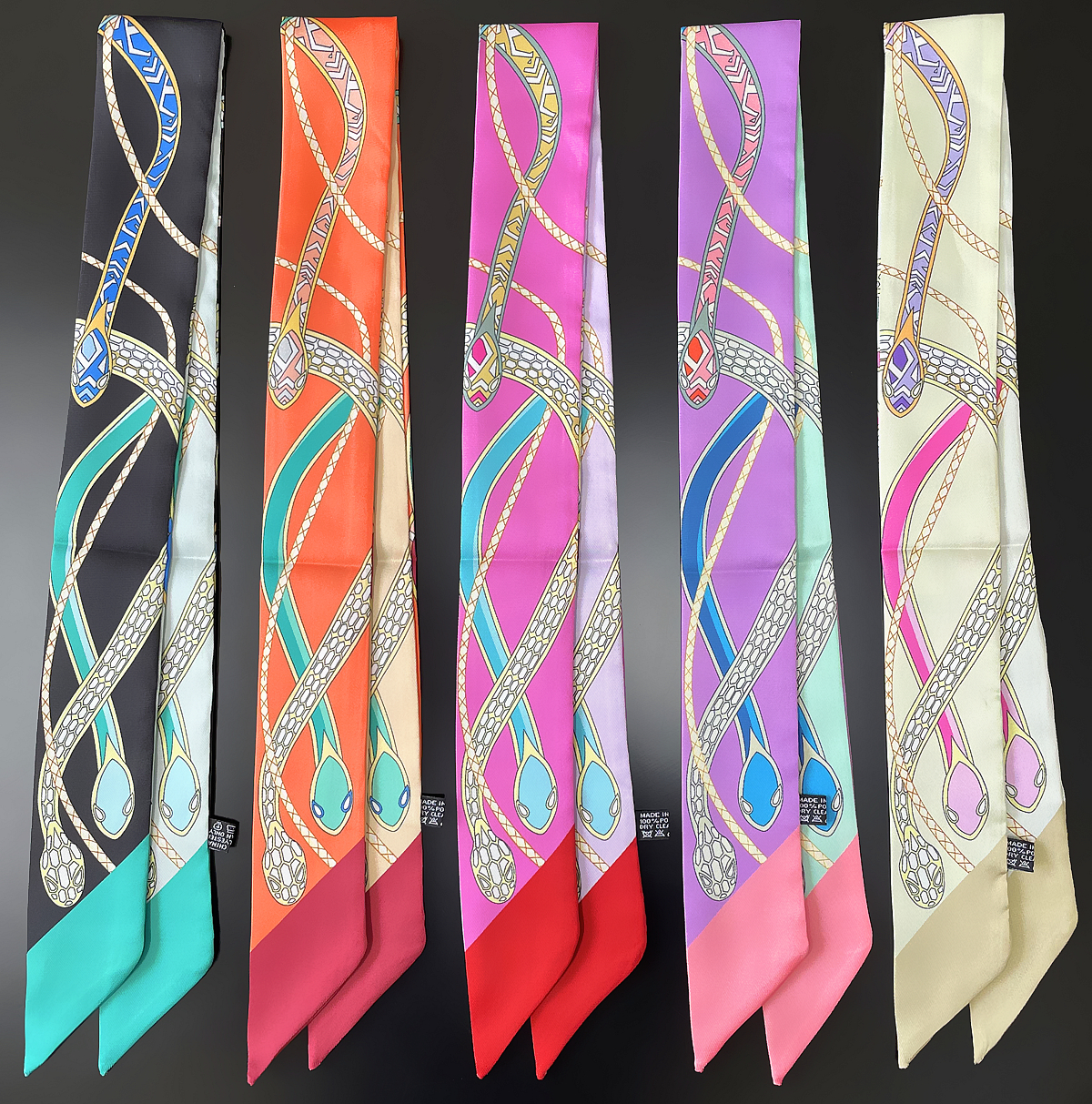 Luxury Bags For Women Brands - New Brand Design Colored Snake Twill