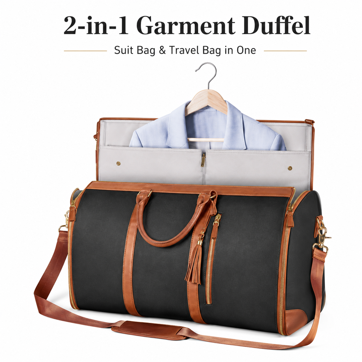 2 in 1 Convertible Garment Duf - Weekender Bag Duffle ulasan dan harga