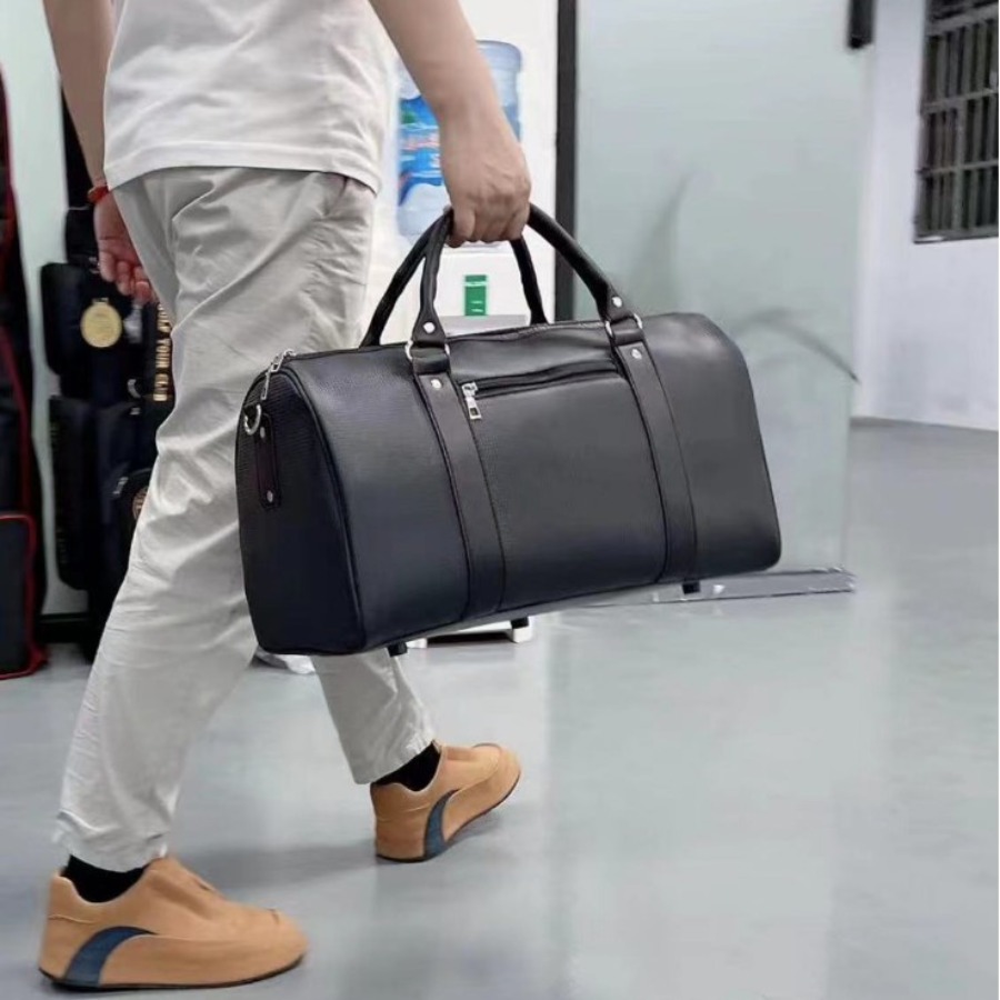 【New Arrival】Men's Leather Duf - Weekender Bag Duffle ulasan dan harga
