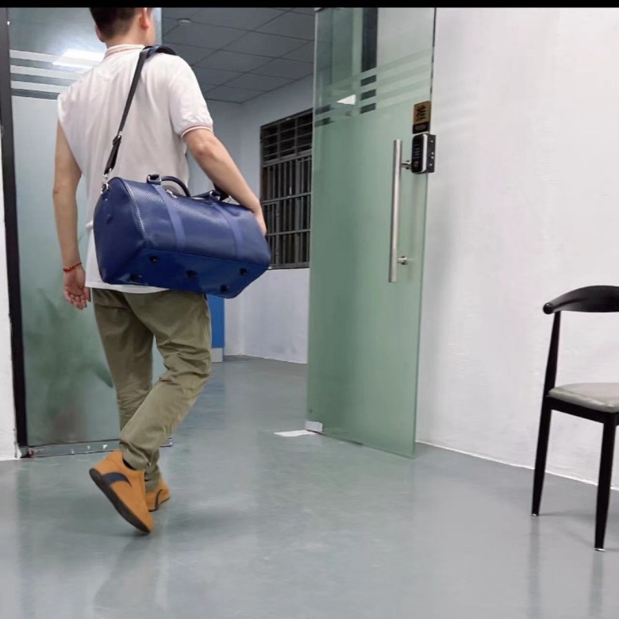 【New Arrival】Men's Leather Duf - Weekender Bag Duffle ulasan dan harga