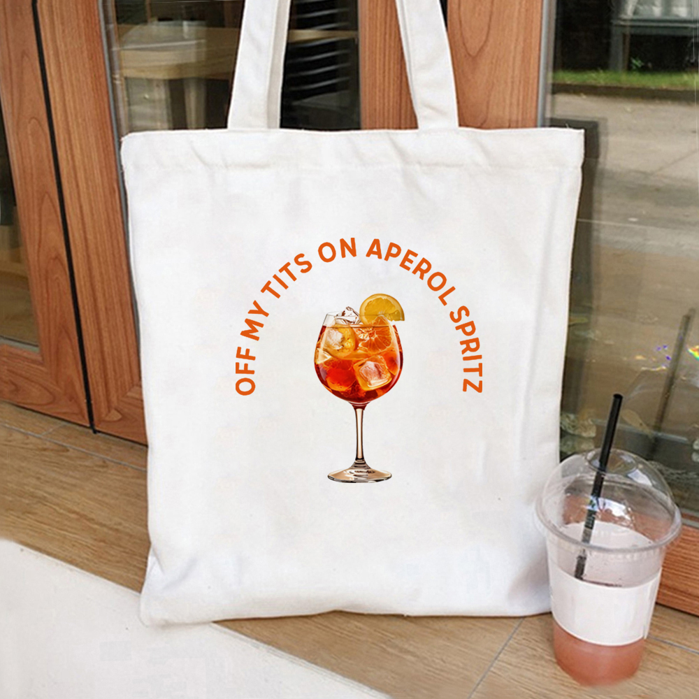 Off My Tits on Aperol Spritz W - Canvas Tote Designer ulasan dan harga