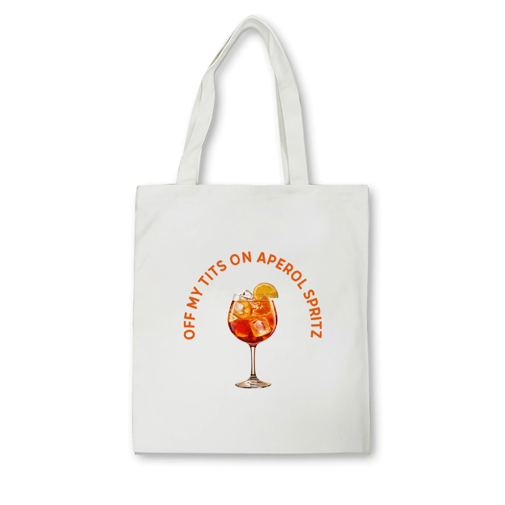 Off My Tits on Aperol Spritz W - Canvas Tote Designer ulasan dan harga