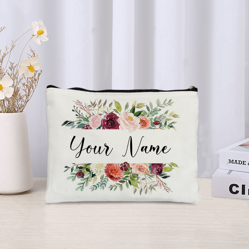 Custom Name Florals Travel Mak - Luxury Ziploc Bags ulasan dan harga