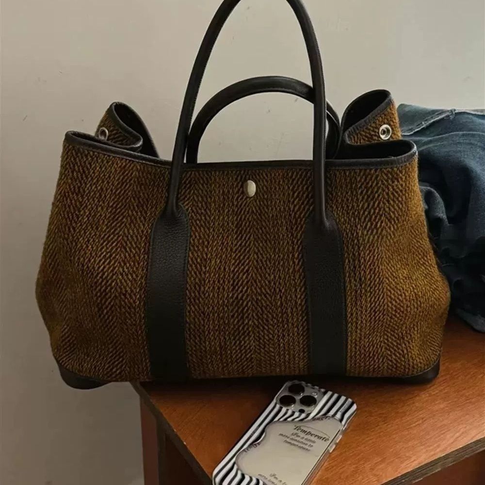 JIAERDI Retro Weave Tote Bag W - Luxury Bags For Travel ulasan dan harga
