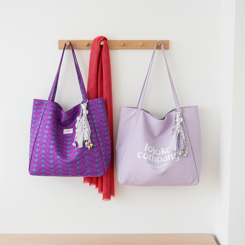 1PCS Large Capacity Korean Can - Canvas Tote Designer ulasan dan harga