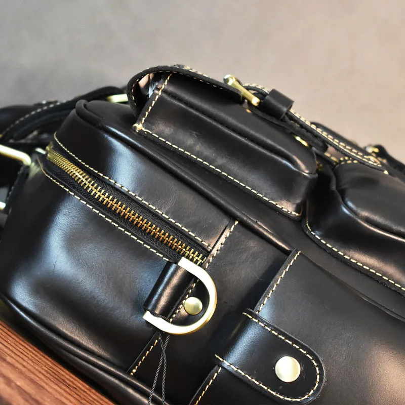 Vintage Men's Black Shoulder B - Luxury Bags For Travel ulasan dan harga