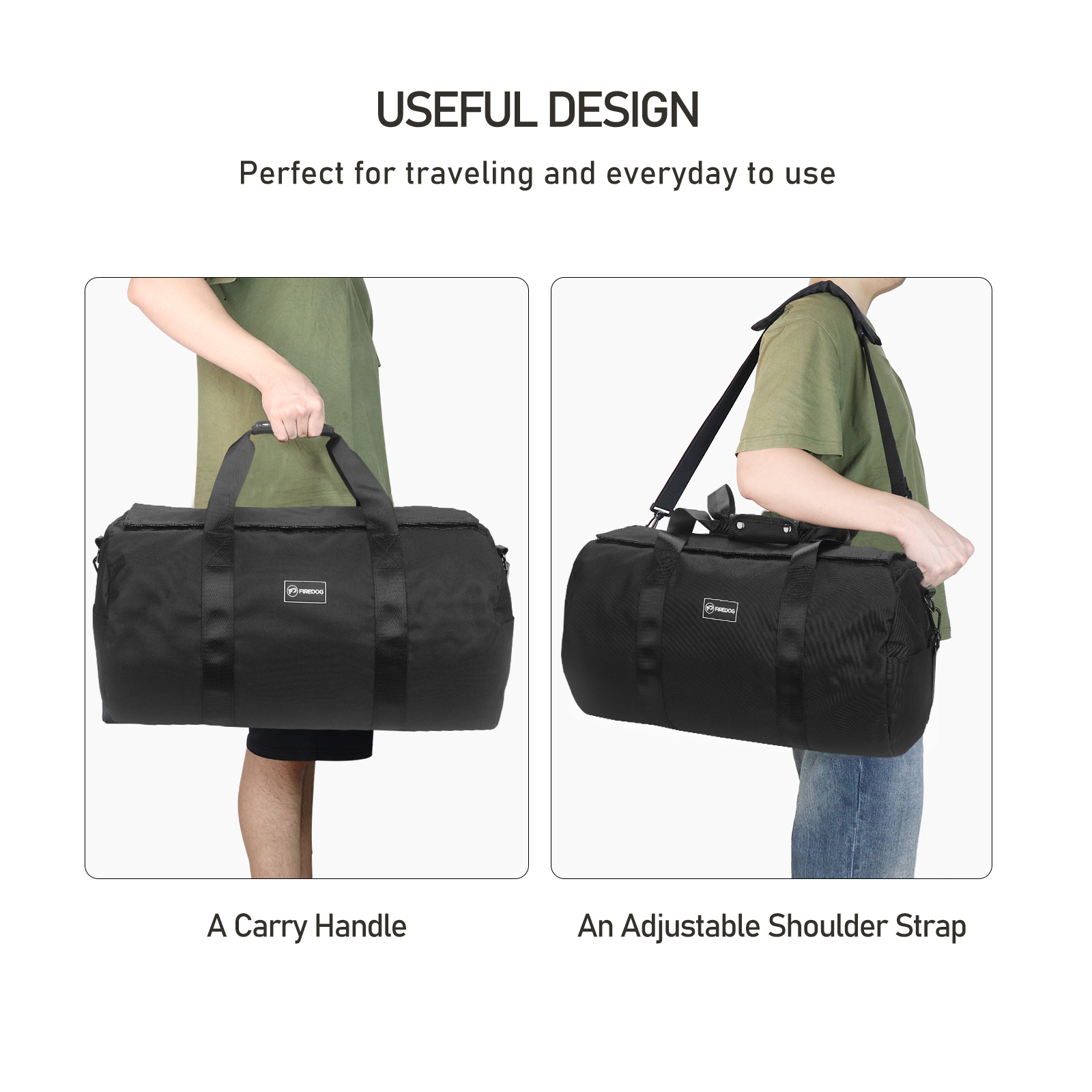 FIREDOG Smell Proof with Lock  - Weekender Bag Duffle ulasan dan harga