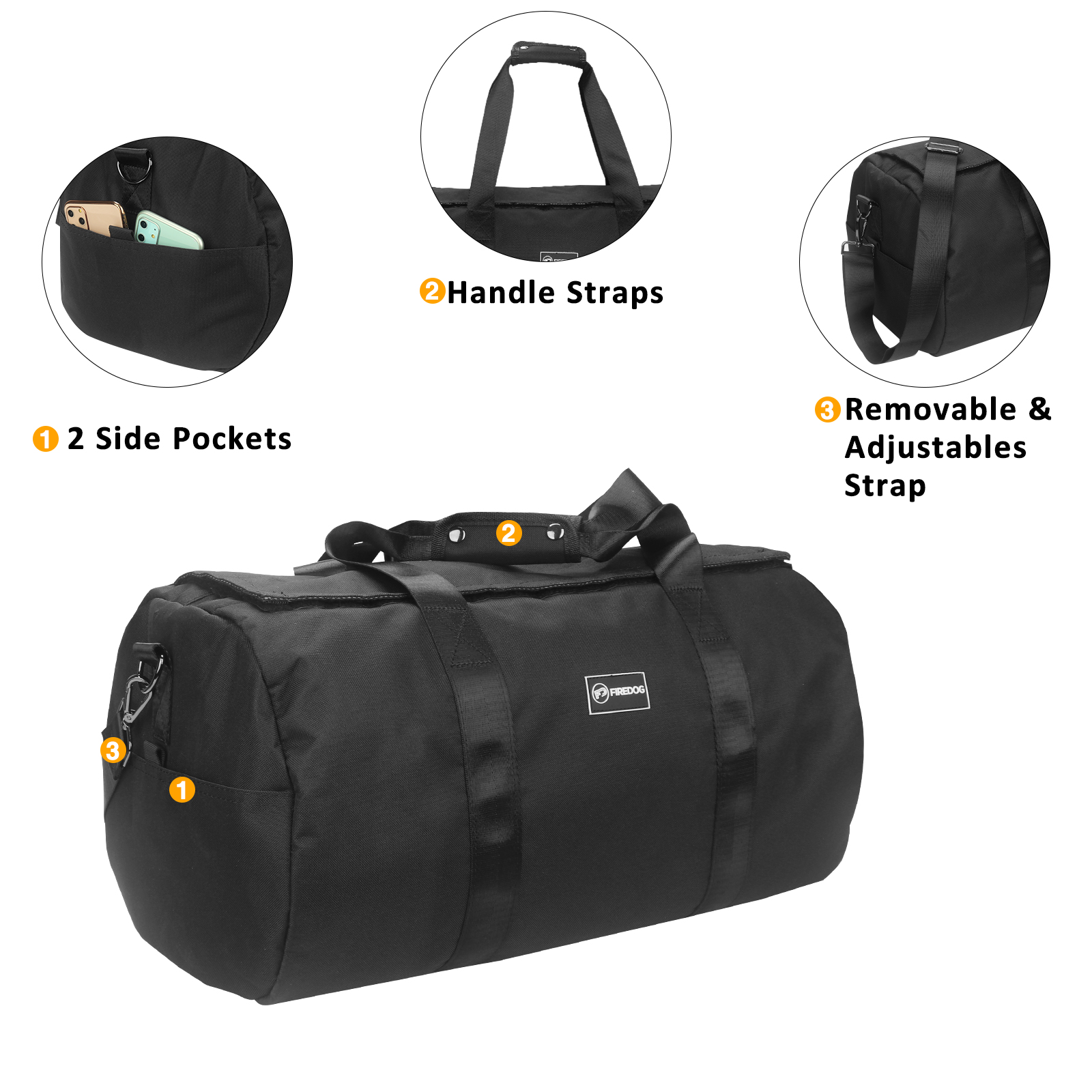 FIREDOG Smell Proof with Lock  - Weekender Bag Duffle ulasan dan harga
