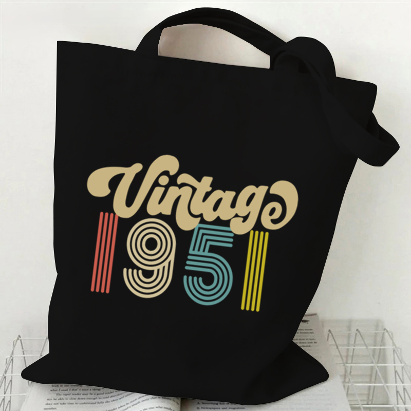 Vintage 1954 Pattern Canvas Sh - Canvas Tote Designer ulasan dan harga