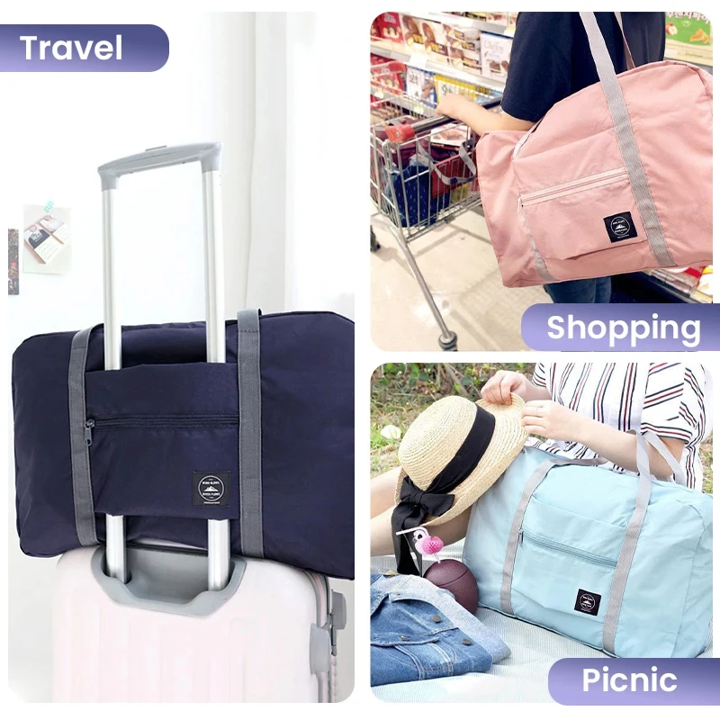 Foldable Travel Duffel Bag for - Weekender Bag Duffle ulasan dan harga