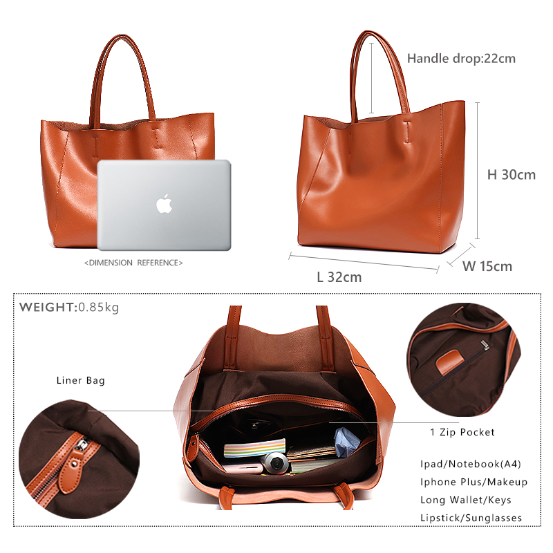 Luxury Brand Cow Leather Tote  - Luxury Bags For Women Brands ulasan dan harga