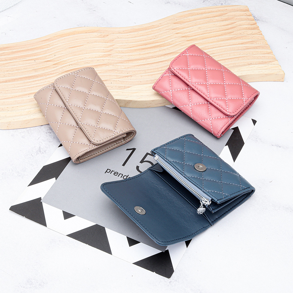 Sheepskin Quilted Card Holder  - Luxury Bags Brand Names ulasan dan harga