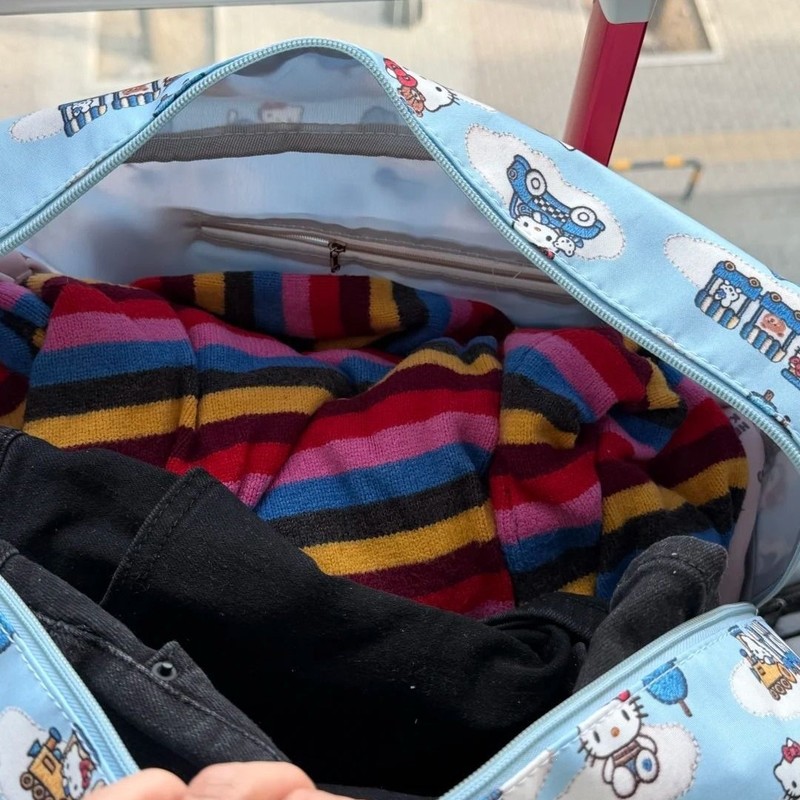 Hello Kitty Cartoon Travel Duf - Weekender Bag Duffle ulasan dan harga
